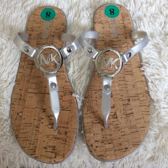 Michael Kors Shoes - Michael Kors silver sandals